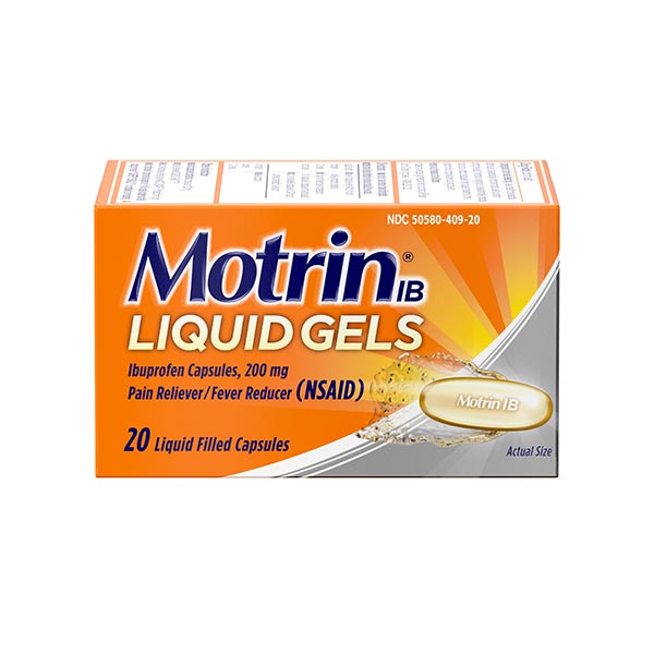 Motrin Ib Liquid Gels 20 Caps by Motrin