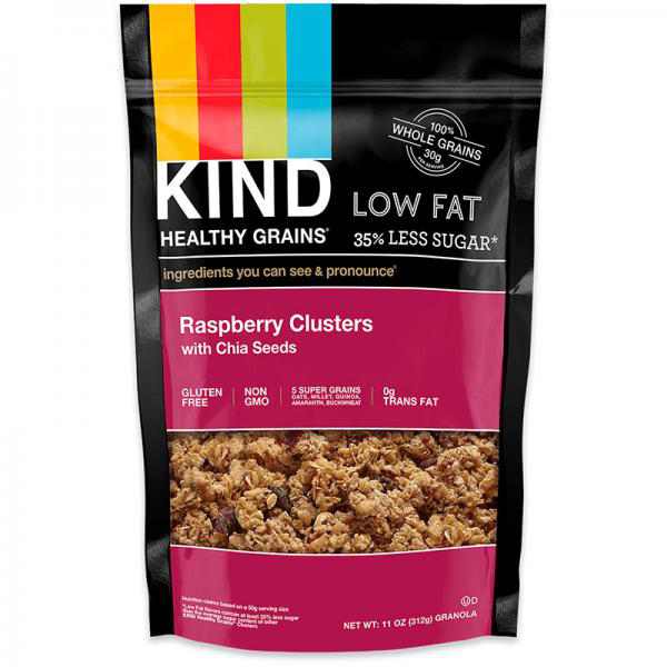 KIND Raspberry Clusters with Chia Seeds Healthy Grains - 11oz
