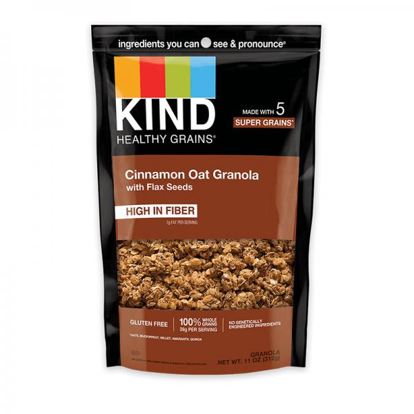 KIND, Healthy Grains, Granola Clusters, Gluten Free, Cinnamon Oat With Flax Seed