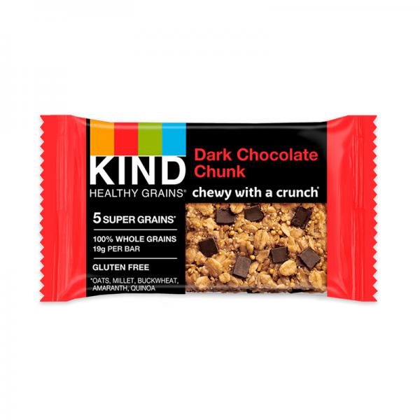 KIND Healthy Grains Granola Bar, Dark Chocolate Chunk, 1.2 Oz, 5 Ct