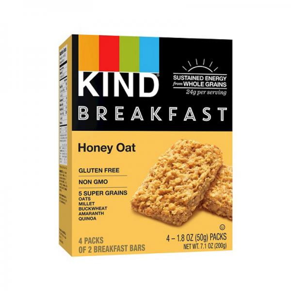 KIND Honey Oat Breakfast Bars - 4pk of 2 Bars