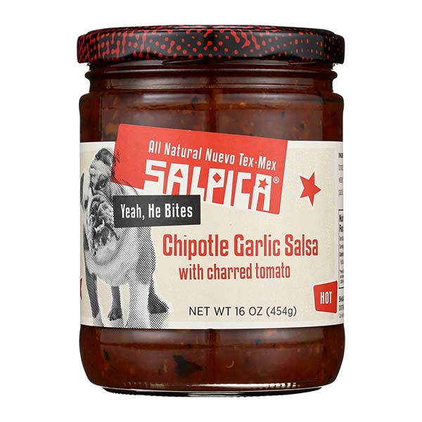Salpica Garlic Chipotle Salsa Roasted Tomato, 16 Oz