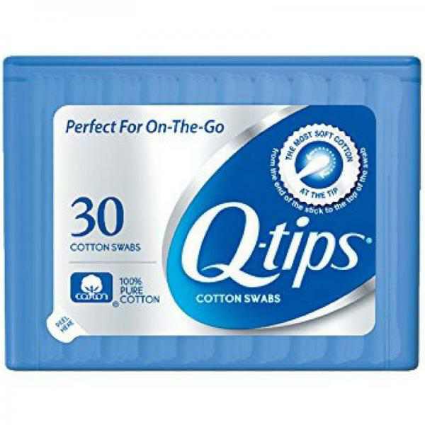 Q-tips Cotton Swabs Purse Pack 30 ct