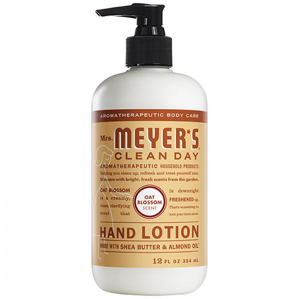 Mrs. Meyer’s Clean Day Hand Lotion, Oat Blossom Scent, 12 ounce bottle