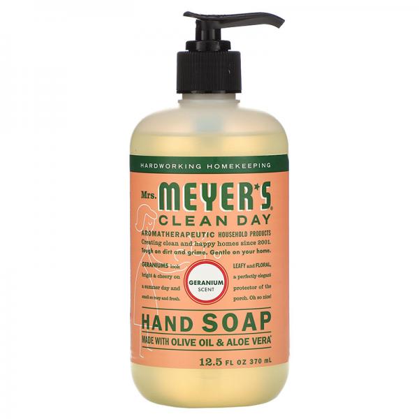 Mrs. Meyer's Clean Day Liquid Hand Soap, Geranium, 12.5 Fluid Ounce (Pack of 3)