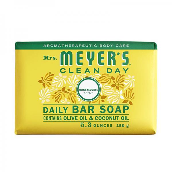 Mrs. Meyer's Clean Day Bar Soap, Use as Body Wash or Hand Soap,