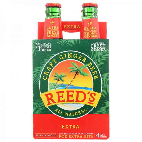 Reed's Extra Ginger Brew - 4pk/12 fl oz Glass Bottles