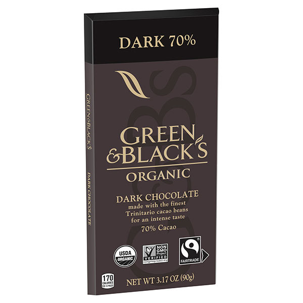 (10 Pack) Green & Black'S Chocolate Dark 70% , 3.17 Oz