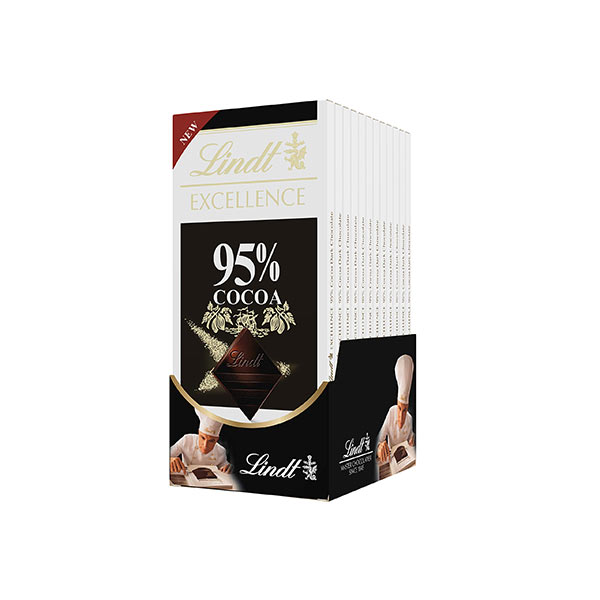 Lindt Excellence 95% Cocoa Dark Chocolate Bar - 2.8 Oz