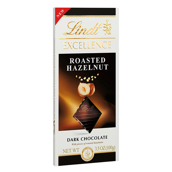 Lindt Excellence Roasted Hazelnut Dark Chocolate Bar Roasted Hazelnut - 3.5 Oz