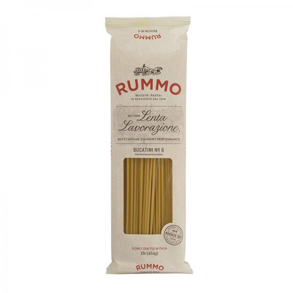Rummo Italian Pasta Bucatini No.6, Always Al Dente (Single Pack, 16 Ounce Package)