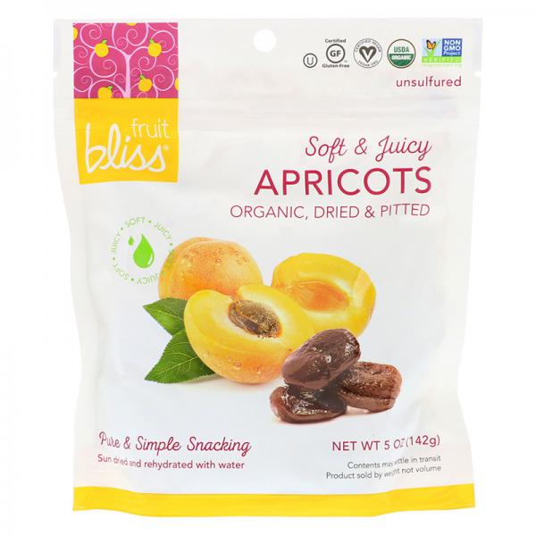 Fruit Bliss Organic Fruit Snacks Turkish Apricots 5 oz