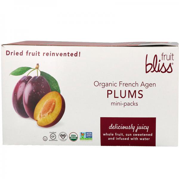 Fruit Bliss Organic French Agen Plums, 5 Ounce