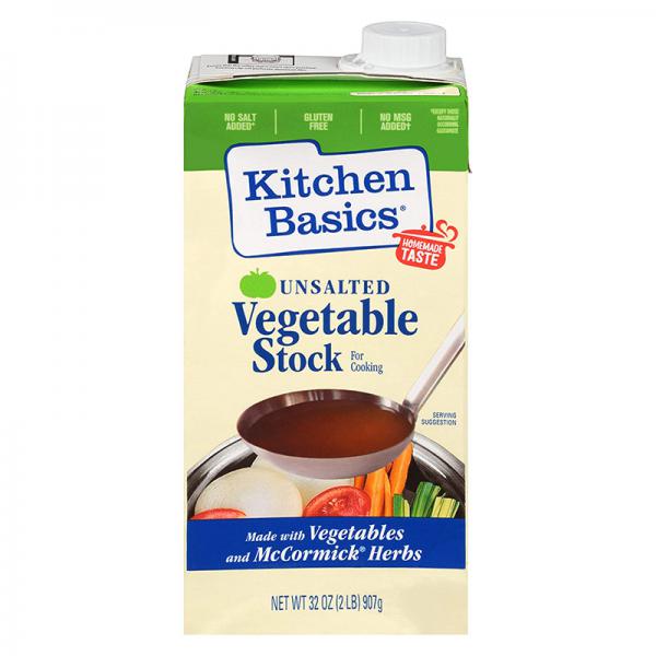 Kitchen Basics Unsalted Vegetable Stock, 32 fl oz
