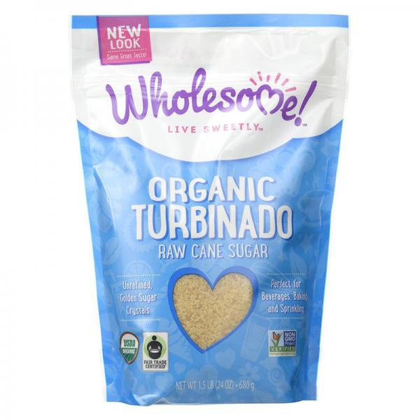 Wholesome Sweeteners, Organic Turbinado Sugar, 24 Oz