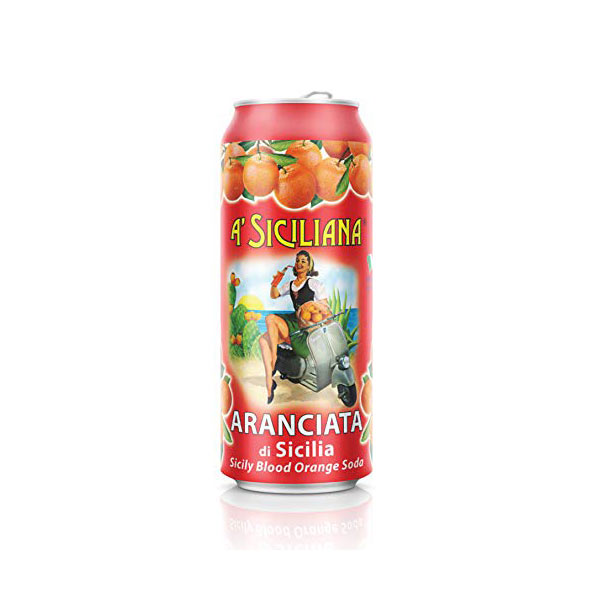A' Siciliana Sicilian Blood Orange Soda 24 Pack 11.5 Fl Oz Cans