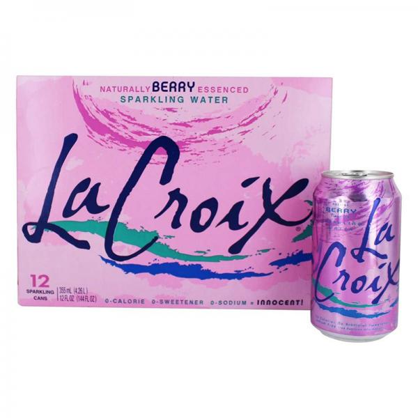 La Croix Flavored Sparkling Water | Black Razzberry | Summer 2021 Flavor, Naturally Essenced, 12 Fl Oz Cans | Pack of 12