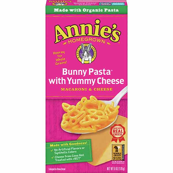 Annies Homegrown Macaroni and Cheese - Organic - Bunny Pasta with Yummy Cheese - 6 Oz - Case of 12