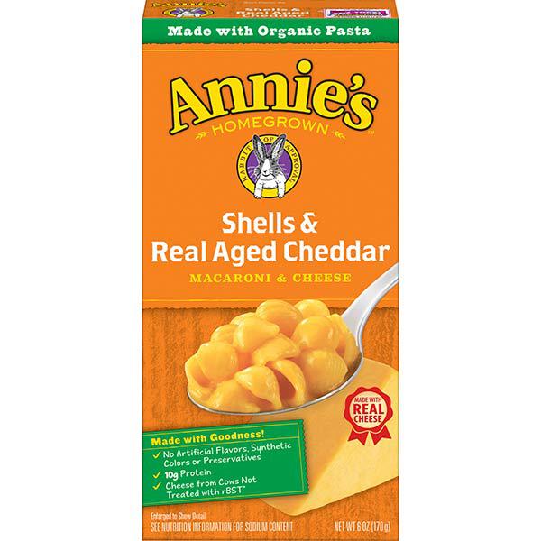 Annie's Shells and Real Aged Cheddar Macaroni & Cheese - 6oz