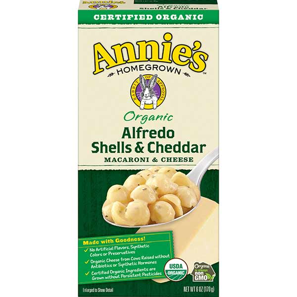 Annie's Organic Alfredo Shells & Cheddar Macaroni and Cheese, 6 Oz