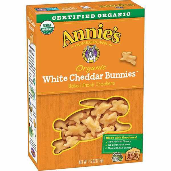 Annie's Homegrown White Cheddar Bunnies, 7.5-Ounce Boxes (Pack of 12)