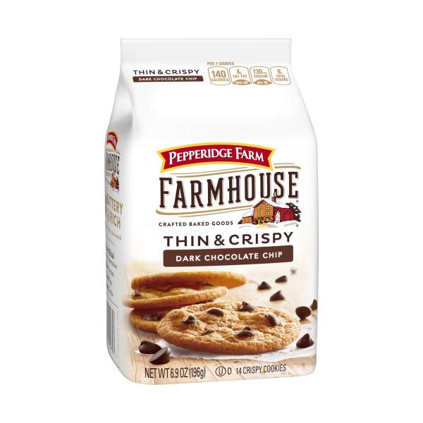 Pepperidge Farm Farmhouse Thin & Crispy Dark Chocolate Chip Cookies - 6.9oz