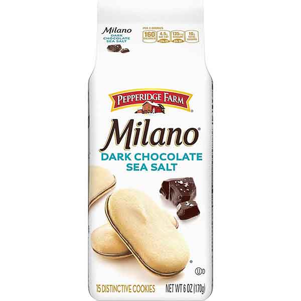 Pepperidge Farm Dark Chocolate Milano Cookies, 6 Ounce (Pack of 4)