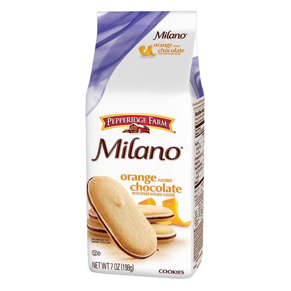 Pepperidge Farm Milano Cookies, Orange, 7 Ounce (Pack of 24)