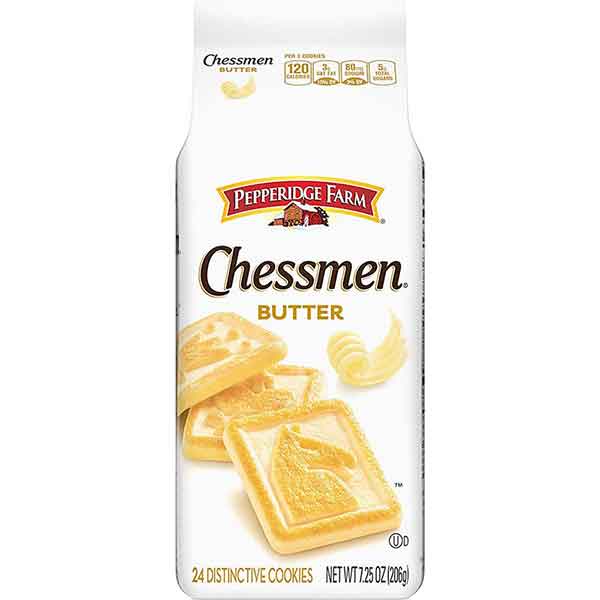 Pepperidge Farm Chessmen Butter Cookies, 7.25 oz. Bag