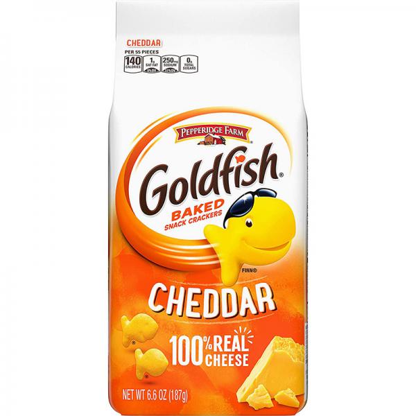 Pepperidge Farm Goldfish, Cheddar, 6.6 Ounce (Pack of 24)