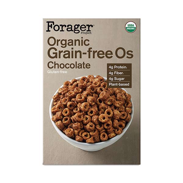 Forager Organic Grain-Free O\'s, Chocolate 8.5 Oz Box