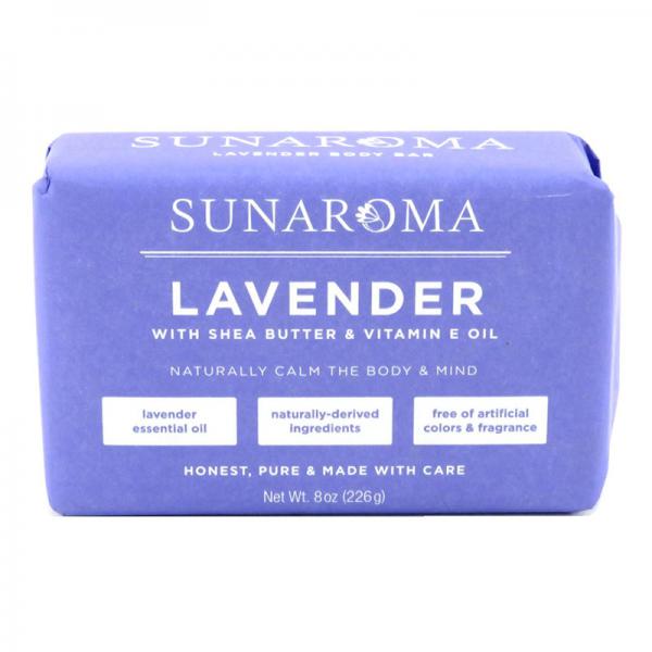 Sunaroma, Lavender with Shea Butter & Vitamin E Oil Soap Bar 8 Oz