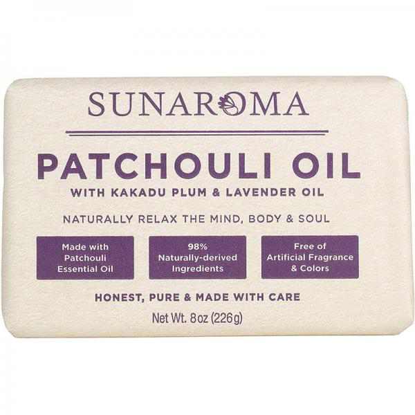 Sunaroma Patchouli Oil Relaxing Body Bar, 8 oz