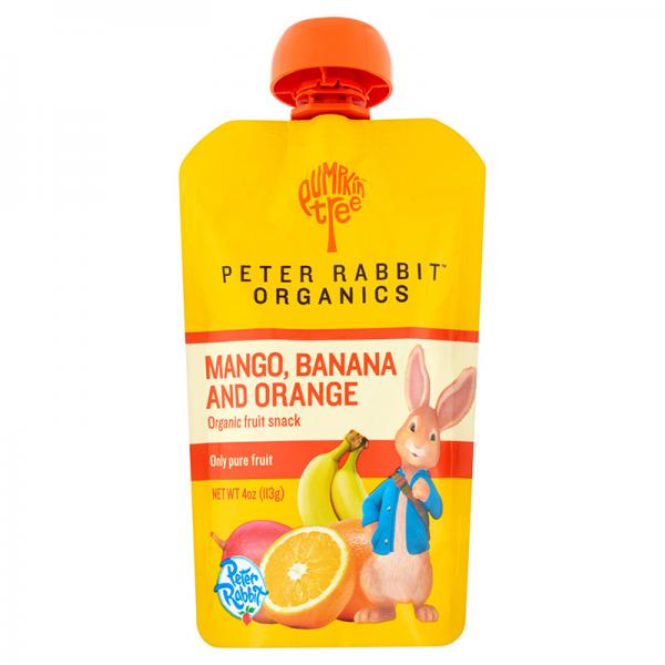 Pumpkin Tree Peter Rabbit Organics Mango, Banana and Orange, 4 Oz