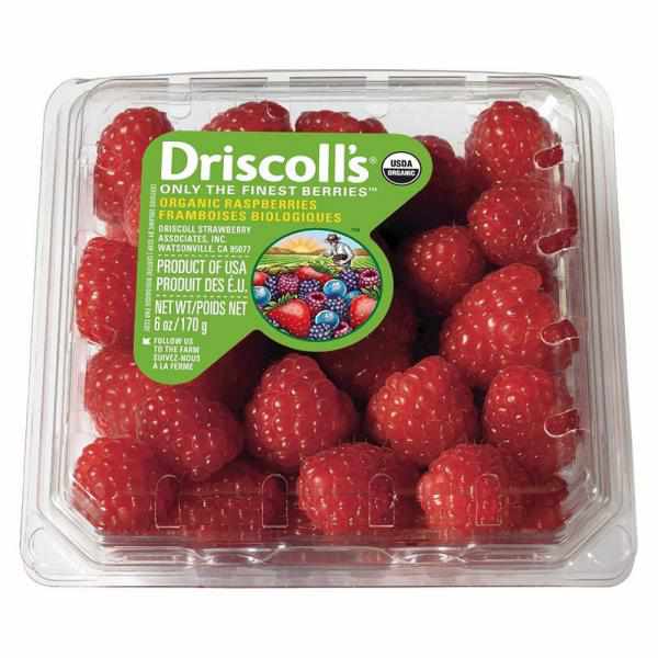 Organic 6OZ Raspberries