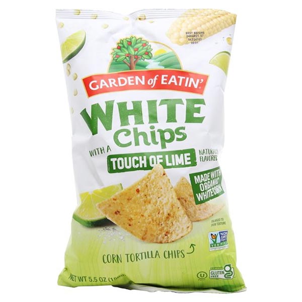 Garden of Eatin - Corn Tortilla Chips White with a Touch of Lime - 5.5 oz.