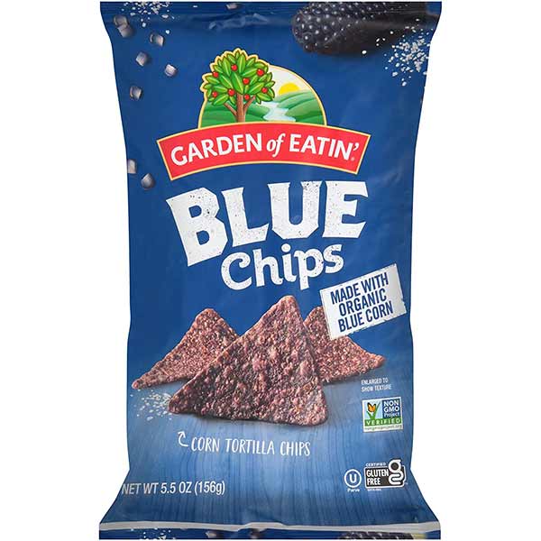 Garden of Eatin' Tortilla Chips, Sea Salt, Blue Corn, 5.5 Oz