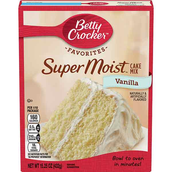 Betty Crocker Super Moist French Vanilla Cake Mix - 15.25oz