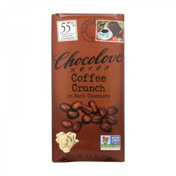 Chocolove Coffee Crunch In Dark Chocolate , 3.2 OZ