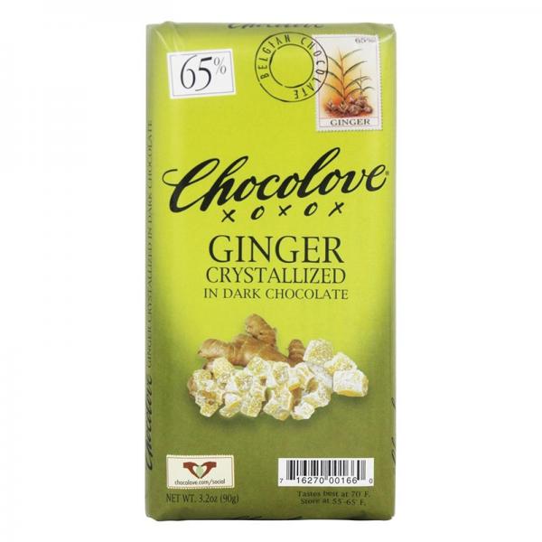 Chocolove Crystallized Ginger In Dark Chocolate , 3.2 OZ