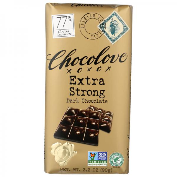 Chocolove Extra Strong Dark Chocolate , 3.2 OZ