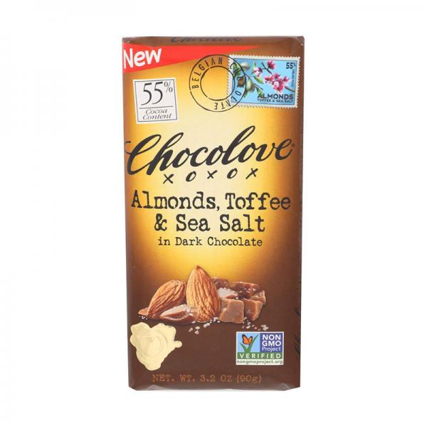 Chocolove Xoxox Almonds, 3.2 Oz