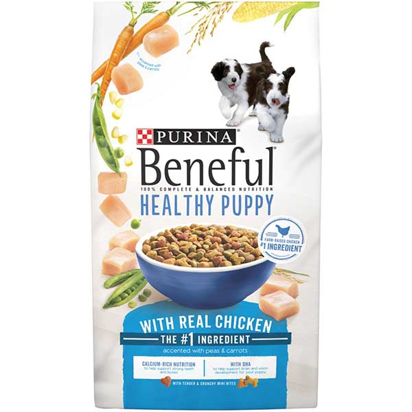 Purina Beneful Healthy Puppy with Farm Raised Chicken, High Protein Dry Dog Food, 3.5 Lb. Bag