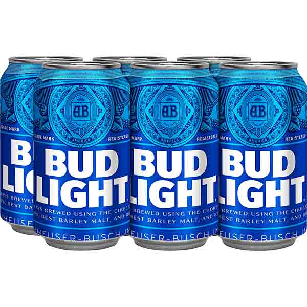 Bud Light Beer - 12.0 Oz X 6 Pack