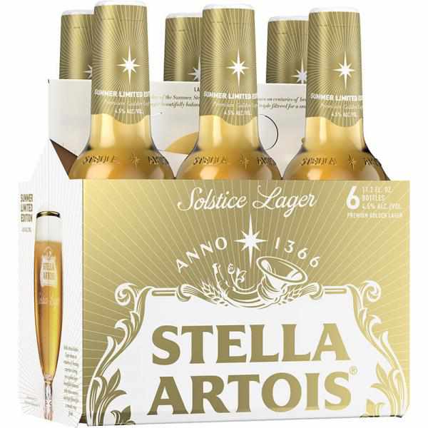Stella Artois Solstice Lager, 6 Pack 11.2 Fl. Oz. Bottles