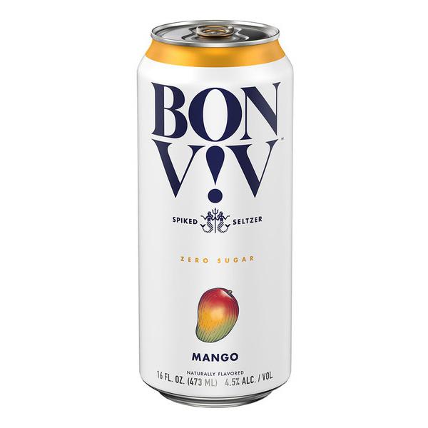 BON V!V Spiked Seltzer Mango Hard - Beer - 6x 12oz Cans