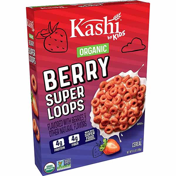 Kashi Kids' Super Loops Berry Cereal - 9.5 oz