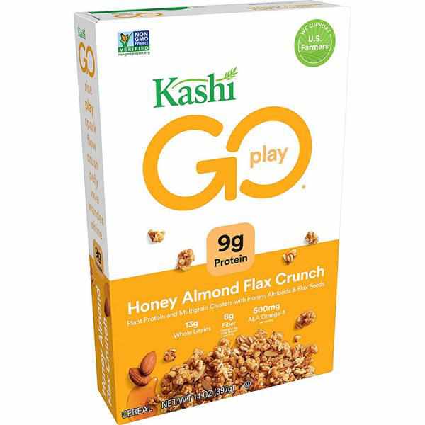 Kashi GOLEAN Crunch! Cereal, Honey Almond Flax, 14-Ounce Boxes (Pack of 4)
