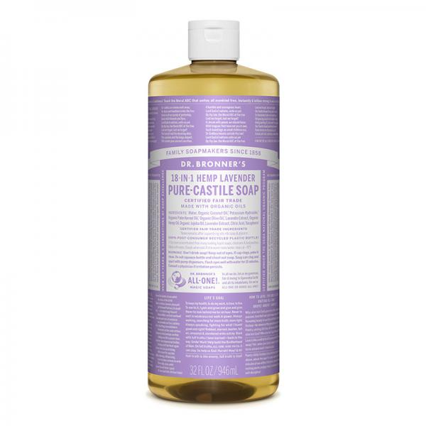 Dr. Bronner's Lavender Pure-Castile Liquid Soap - 32 oz