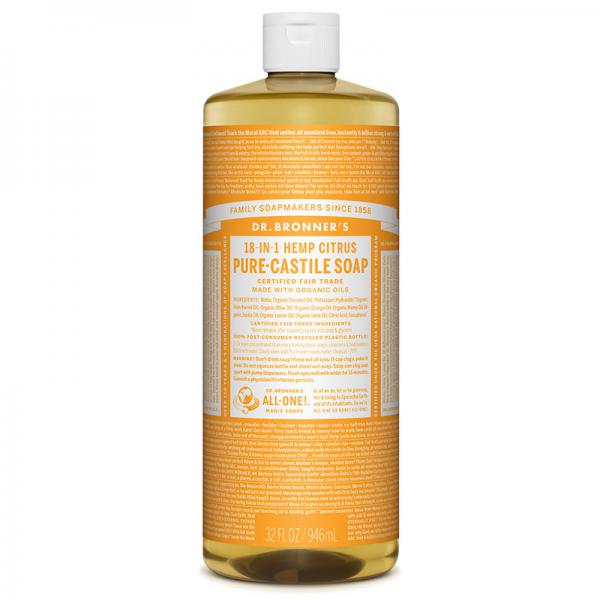 Dr. Bronners - Magic Pure-Castile Soap Organic Citrus Orange - 32 oz